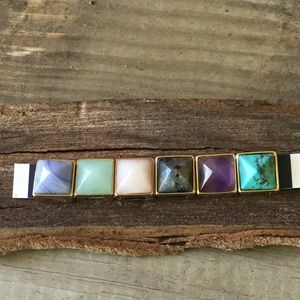 Keep Collective Pyramid Stone Charms-set of 6